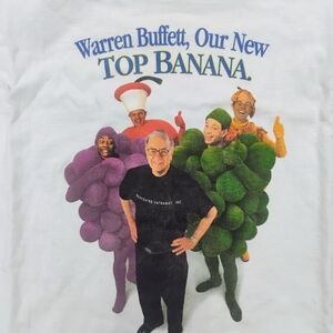 Warren Buffett Fruit Of The Loom Men's T-shirt Size Large